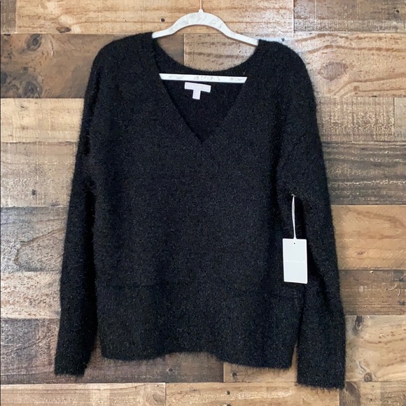 Chelsea28 Black Eyelash Metallic Sweater - Picture 9 of 12